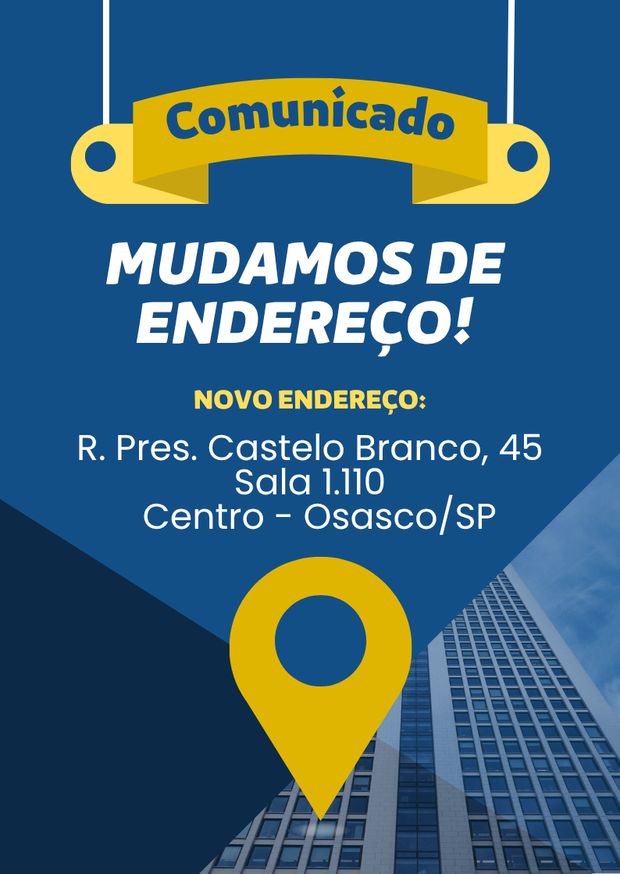 Comunicado de mudança de endereço